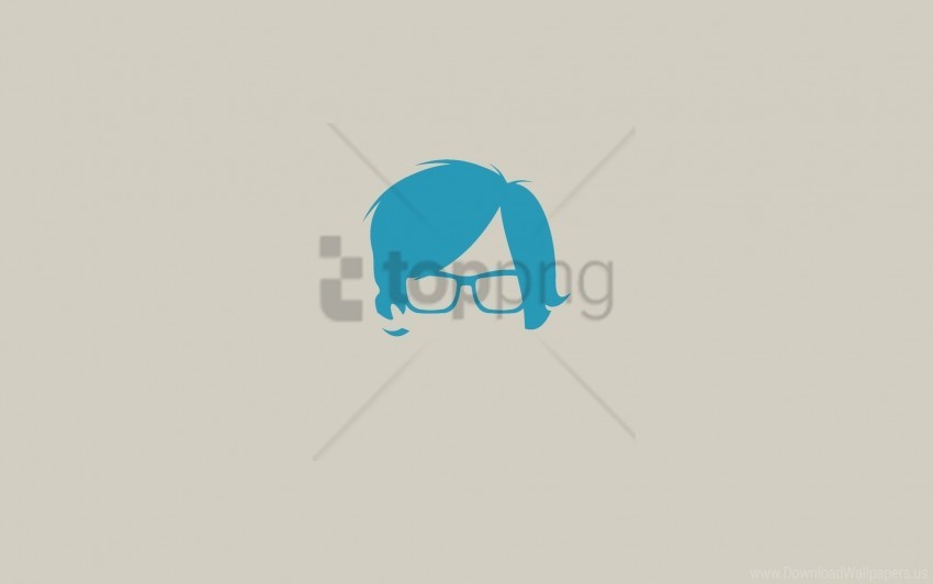 Free download | HD PNG face glasses hair minimalism wallpaper