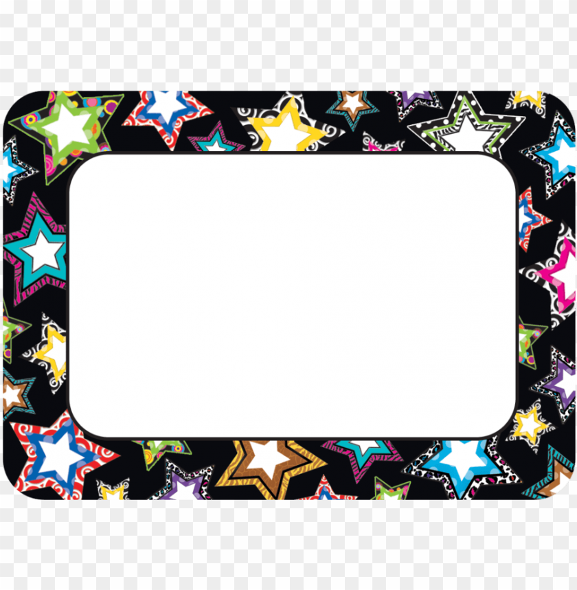 Fancy Stars Name Tags Labels Tcr5260 Teacher Created Teacher Created