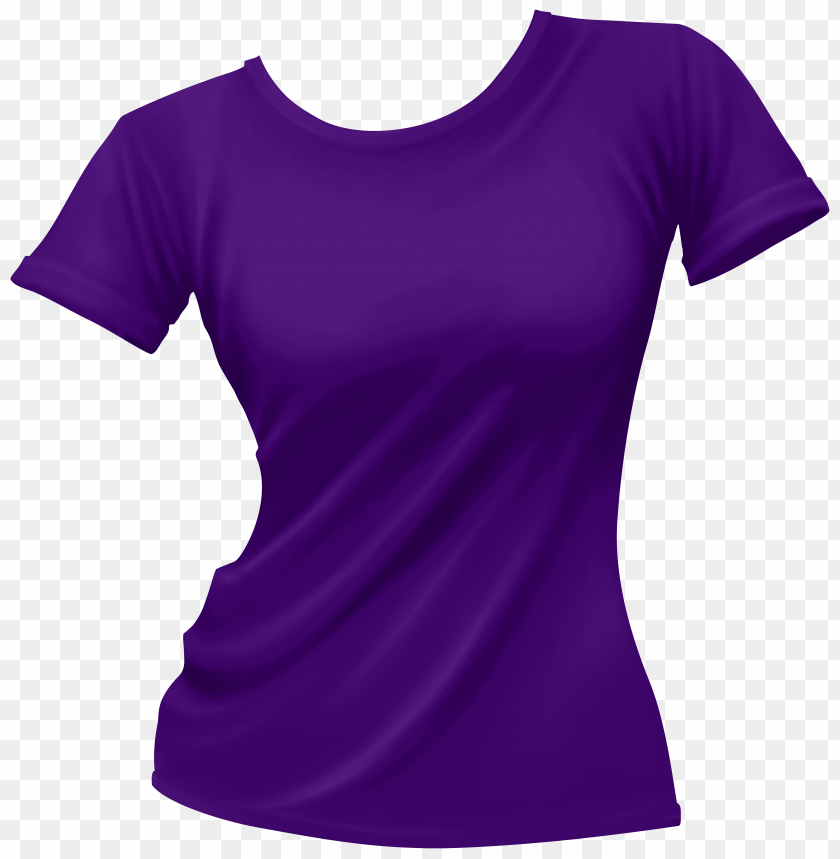 Download Female T Shirt Purple Clipart Png Photo Toppng - download halloween t shirt roblox belle teal shirt for girls