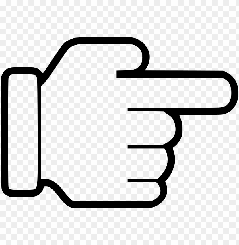 Download file svg - right hand point icon png - Free PNG Images | TOPpng