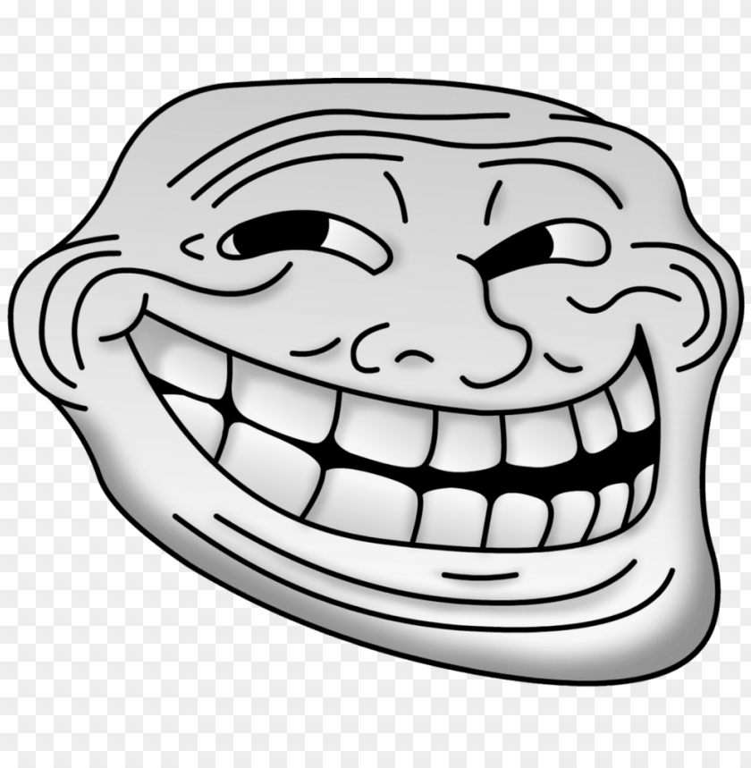 Download Filled Troll Face Png Images Background Toppng