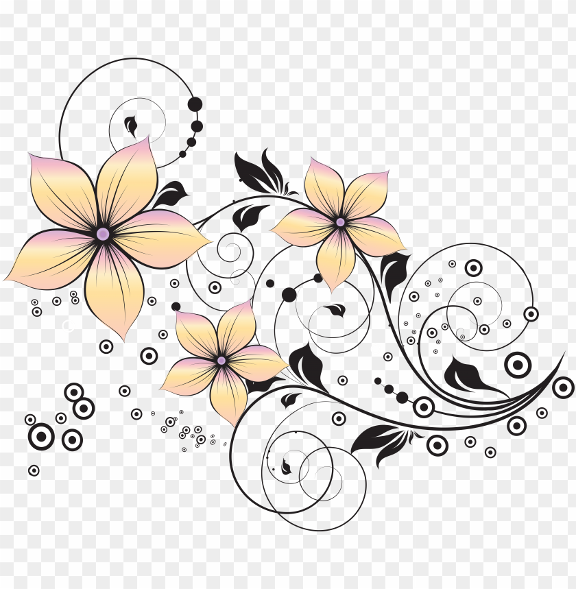 Download floral decoration clip art image png Free PNG Images TOPpng