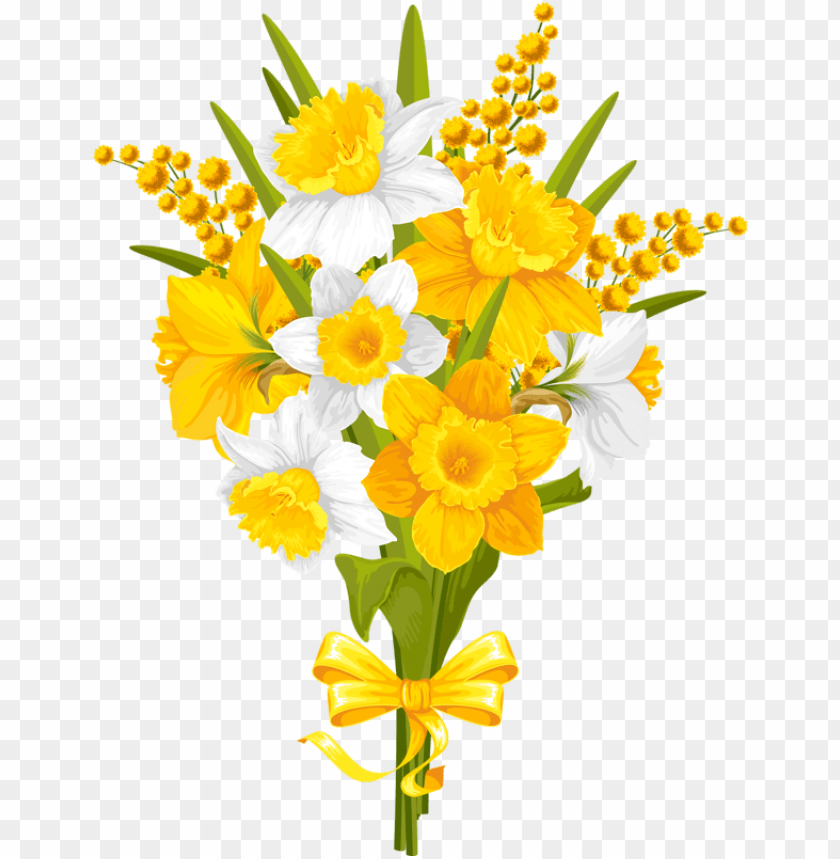 Flowers Clip Clipart Yellow Flower Vase Png Image With