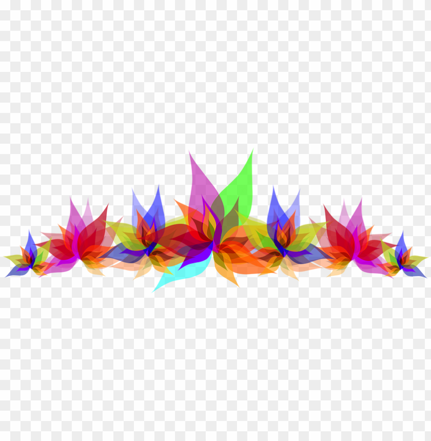 Flowers Multi Color Colorful Art Abstract Vector Png Background Design Hd Png Image With Transparent Background Toppng