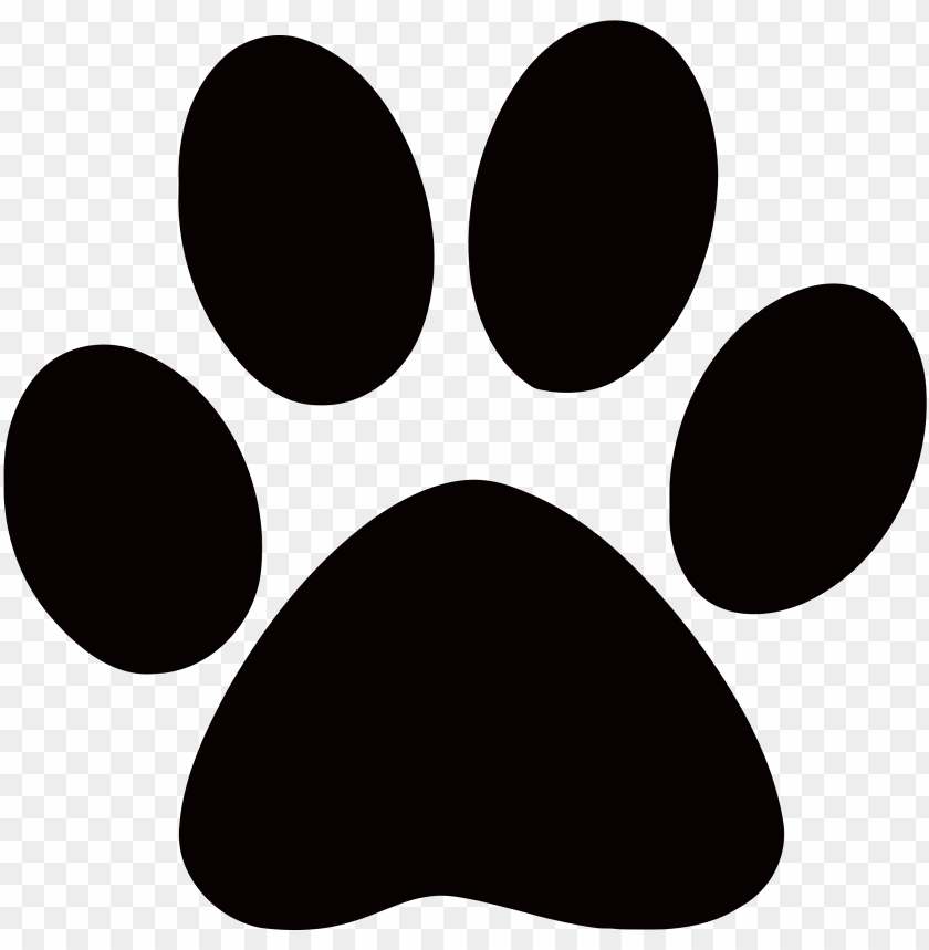 Download footprints clipart cougar - dog paw transparent background png ...