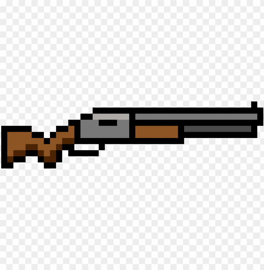 Download fortnite pump shotgun - minecraft pixel art guns png - Free