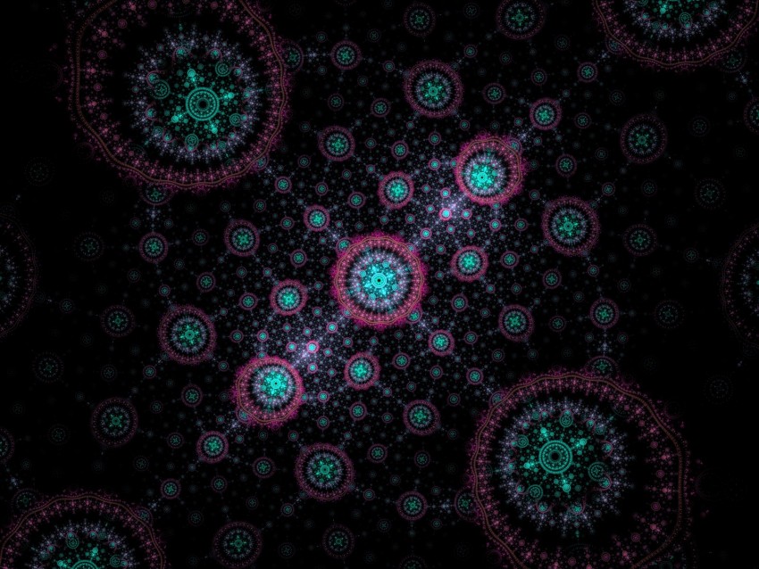 Free download | HD PNG fractal pattern circles network abstraction 4k ...