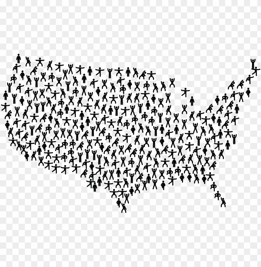 Download free clipart of a united states map of fitness people united