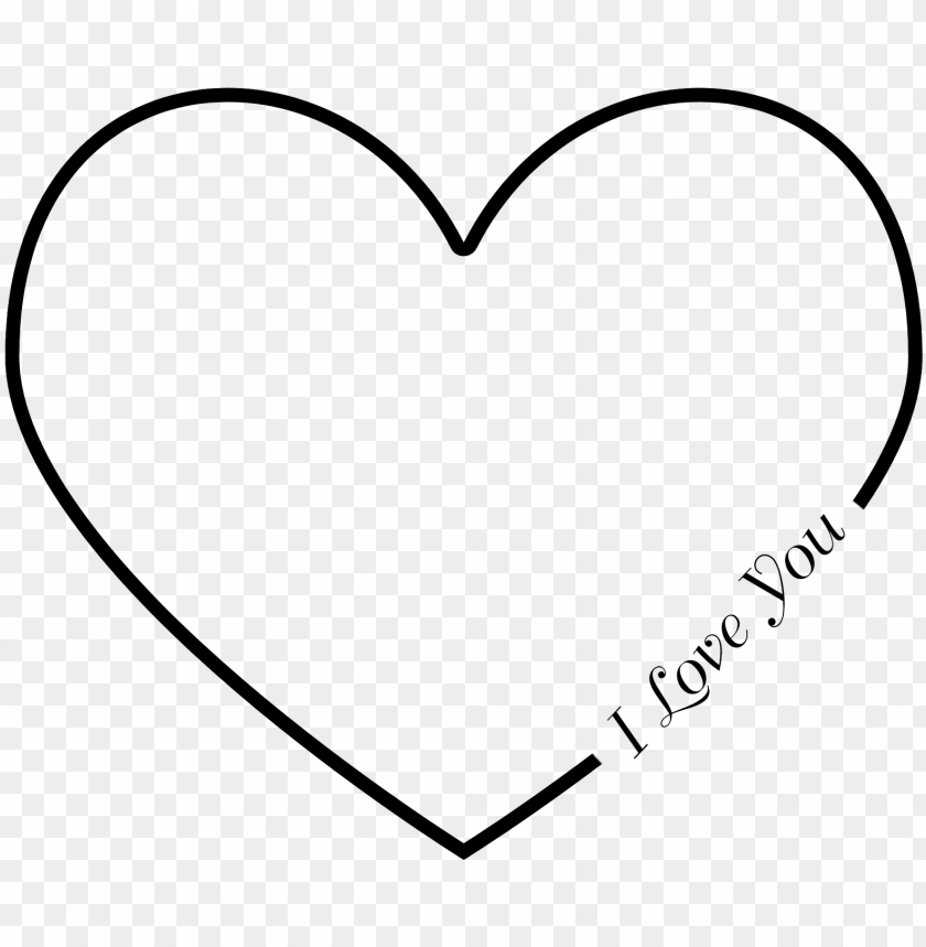 Download free large images  black love heart outline png  Free PNG