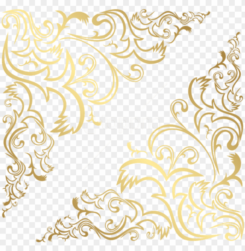 Download free png download corners gold transparent clipart