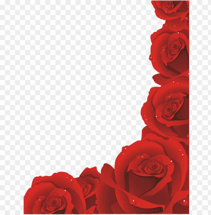 Free Red Rose Border Png Image With Transparent Background Toppng