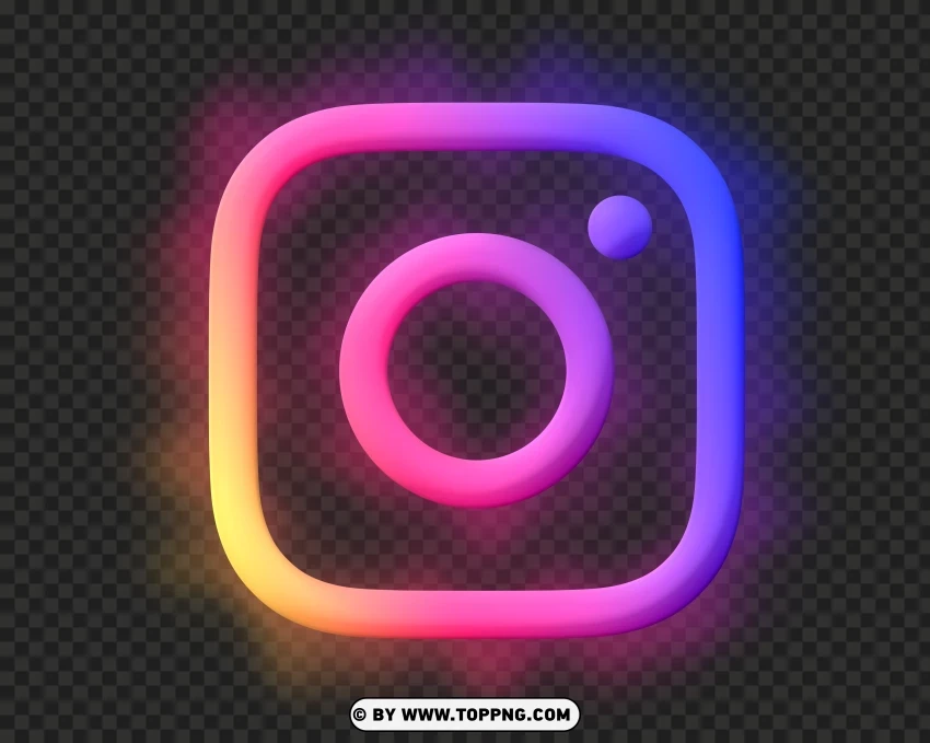 Free download | HD PNG free transparent glowing instagram logo png ...