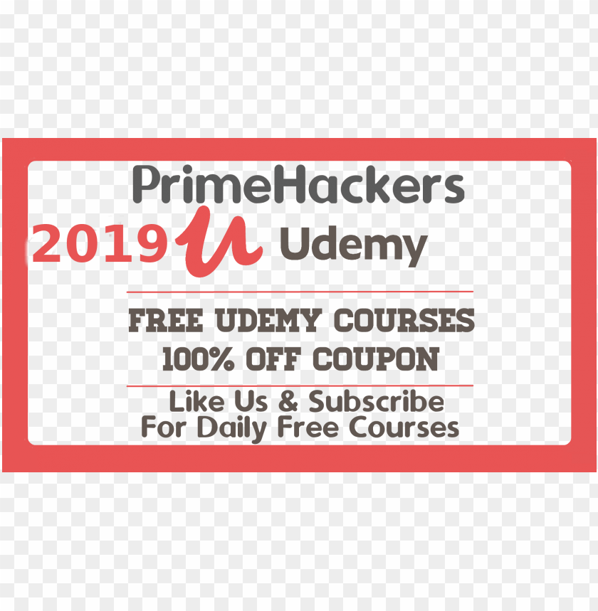 Free download | HD PNG free udemy course coupons by prime hackersfree ...