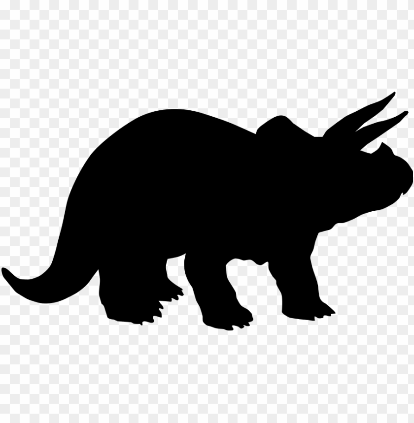 Download free vector triceratops dinosaur silhouette sv png Free