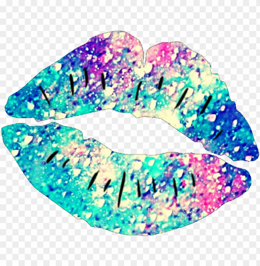 Free download | HD PNG ftestickers lips stickers glitter sparkle li PNG ...