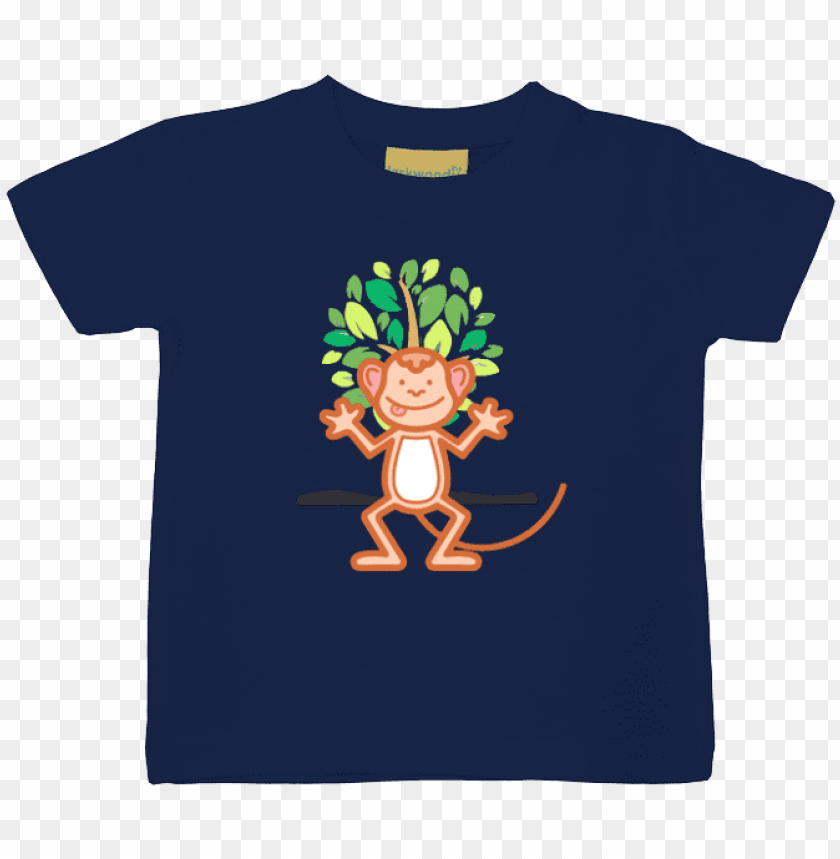 Funny Monkey Baby T Shirt T Shirt Png Image With Transparent Background Toppng