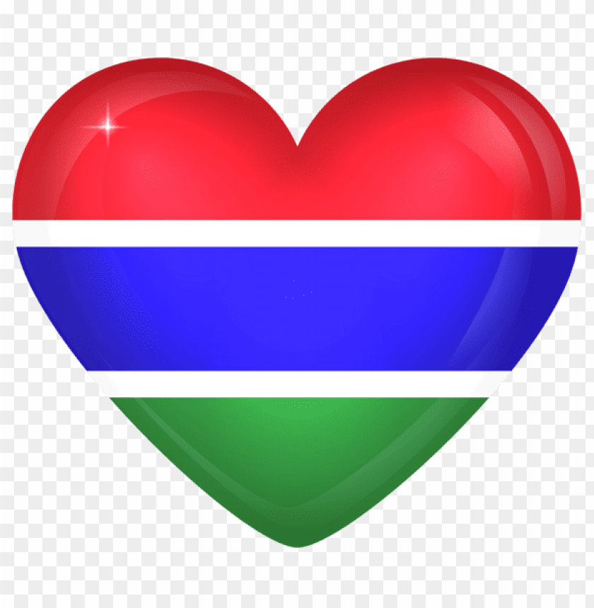 Download Gambia Large Heart Flag Clipart Png Photo Toppng