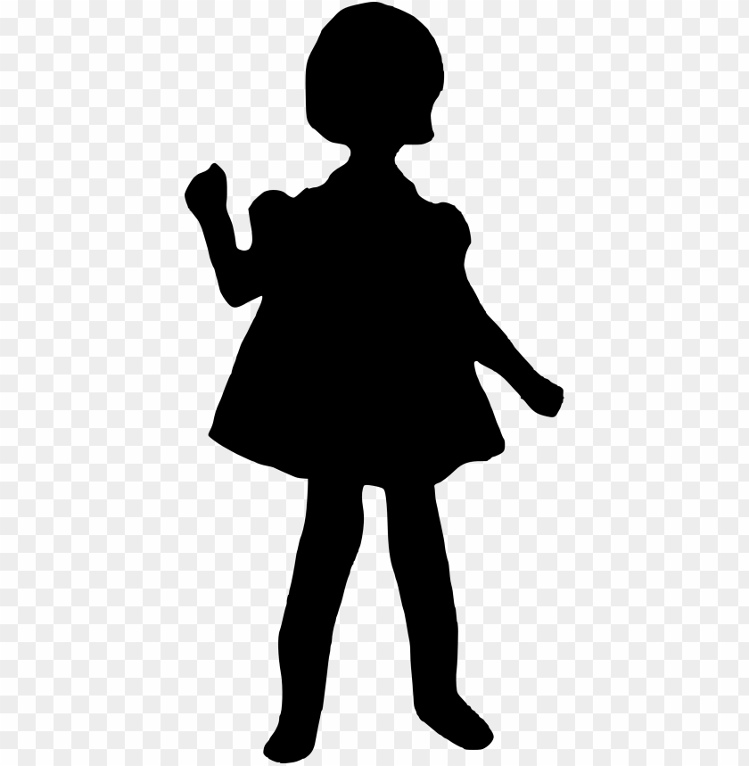 Free download | HD PNG Transparent silhouette of a girl standing with ...