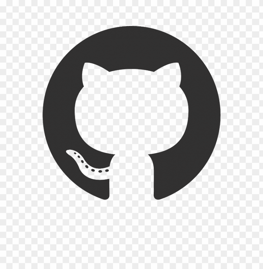 Free download | HD PNG github half cut octocat symbol | TOPpng