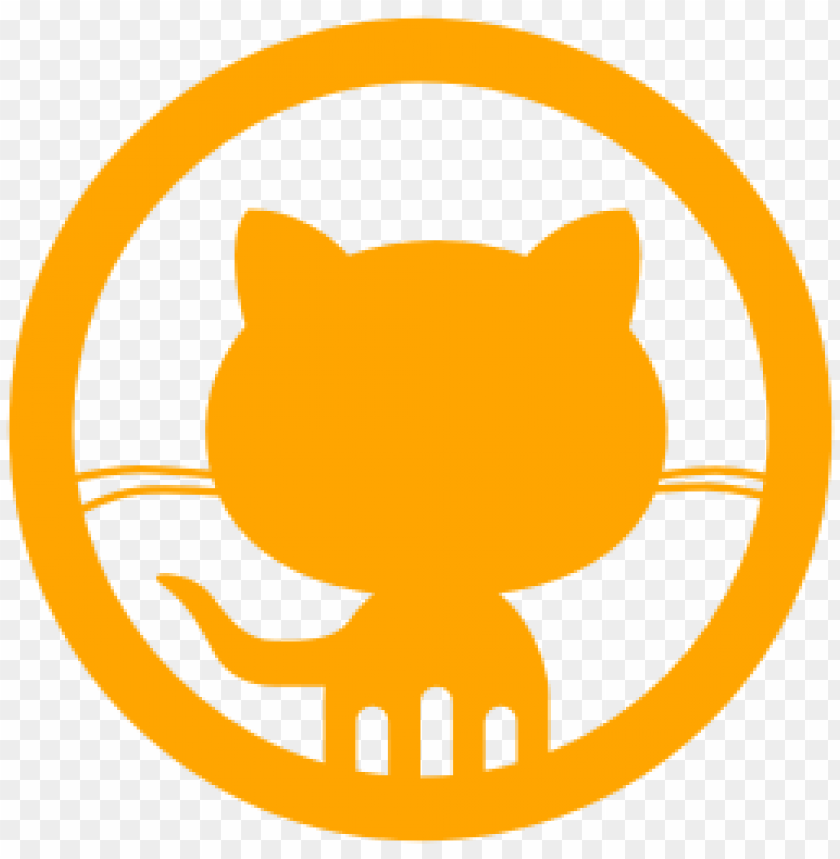 Free download | HD PNG github yellow octocat circle symbol | TOPpng