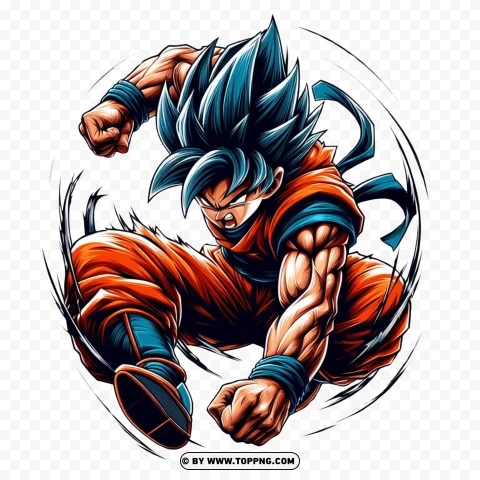 Goku Jumping Png Clipart Background free PNG | TOPpng