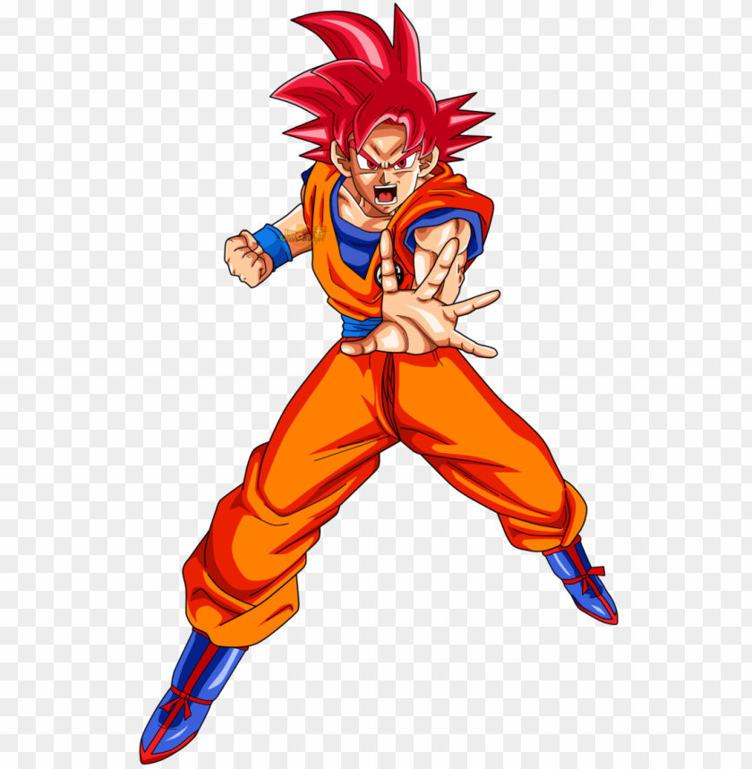 Goku Ssj God Png Image With Transparent Background Toppng - the power of super saiyan god goku roblox dragon ball rage