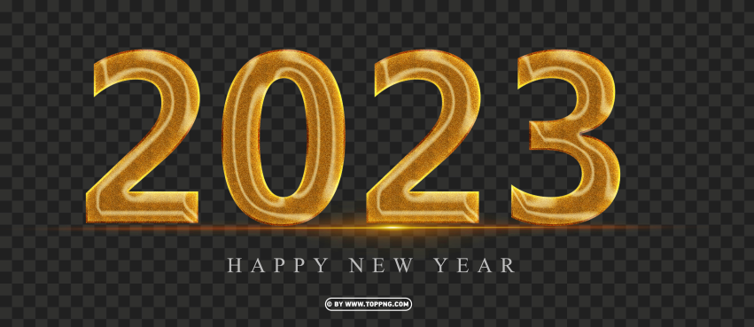 Free download | HD PNG gold 2023 happy new year professional design png ...