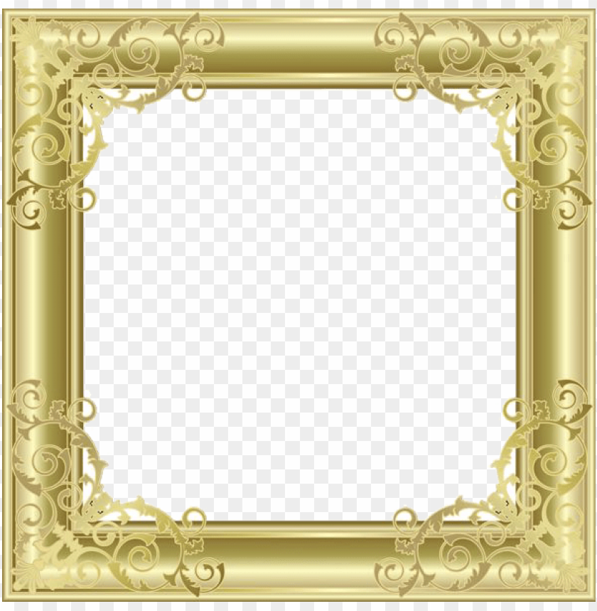 Free download | HD PNG gold ornate frame with detailed patterns png png ...