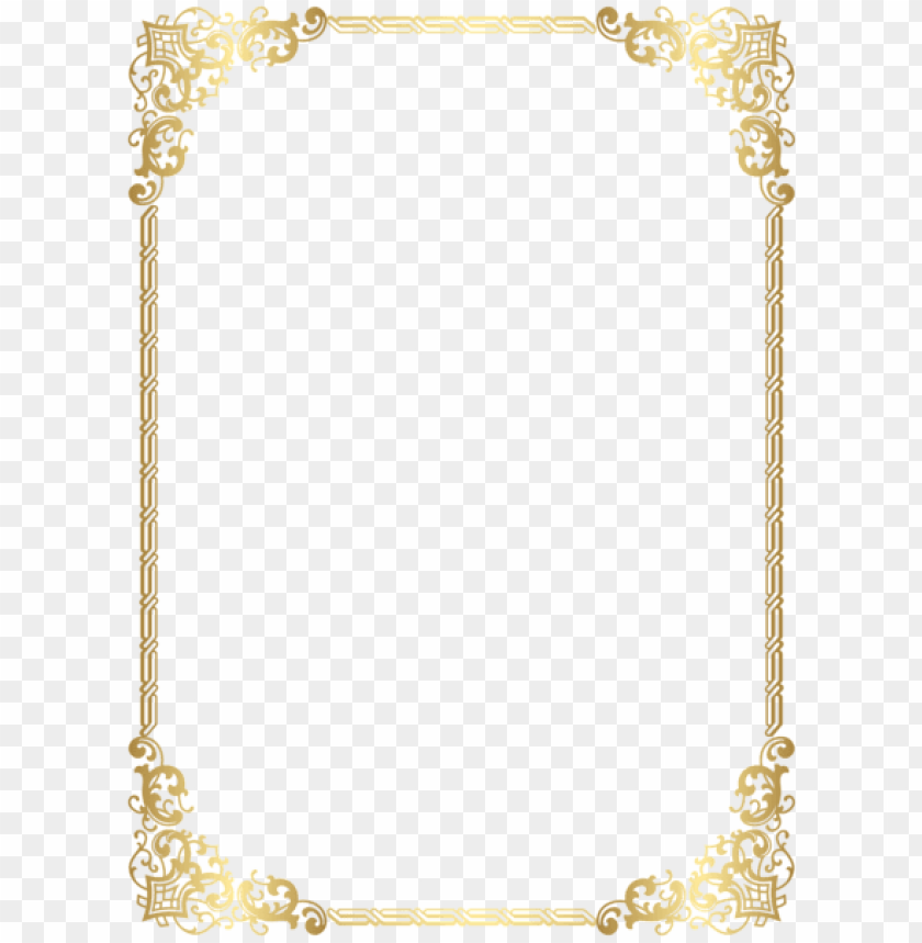 Download gold border frame transparent clipart png photo | TOPpng