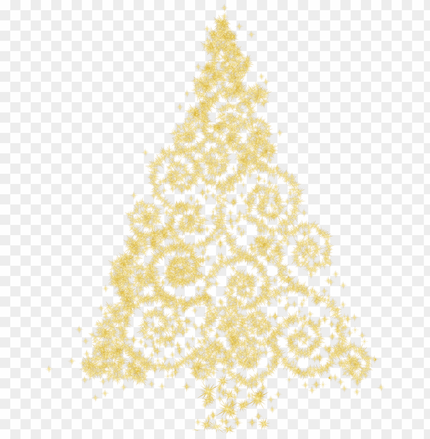 Free download HD PNG gold christmas tree clipart png photo 32067