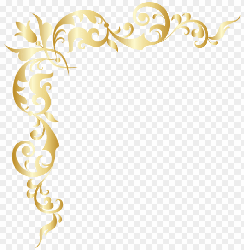 Free download | HD PNG gold corner png clipart png photo - 45774 | TOPpng