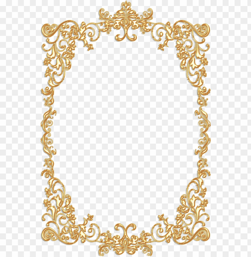 View Background Golden Border Png Pics