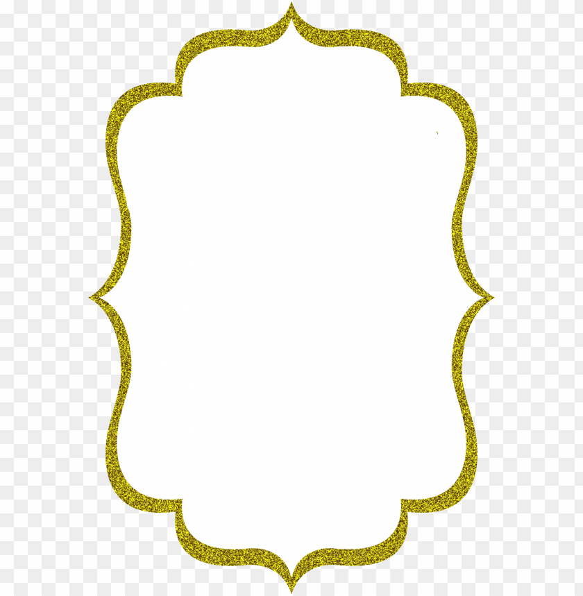 Gold Glitter Frame Clip Art