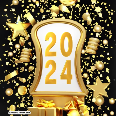 Golden Greeting Card For The Year 2024 11692983524wcr455azp1.webp