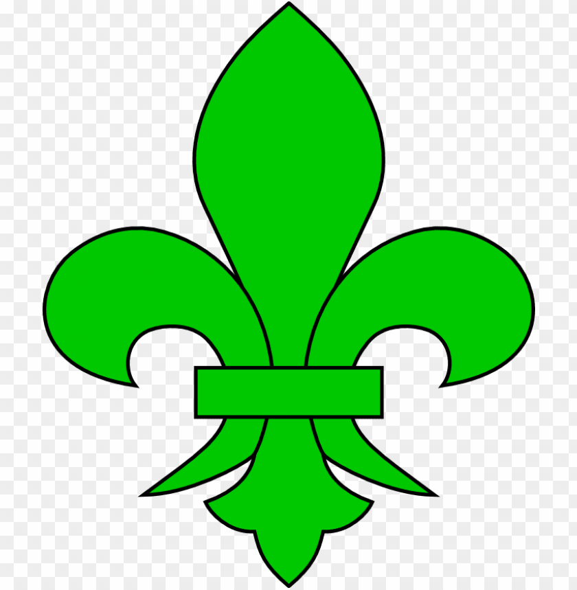 Green Fleur De Lis Png Image With Transparent Background Toppng - fleur dis lee roblox