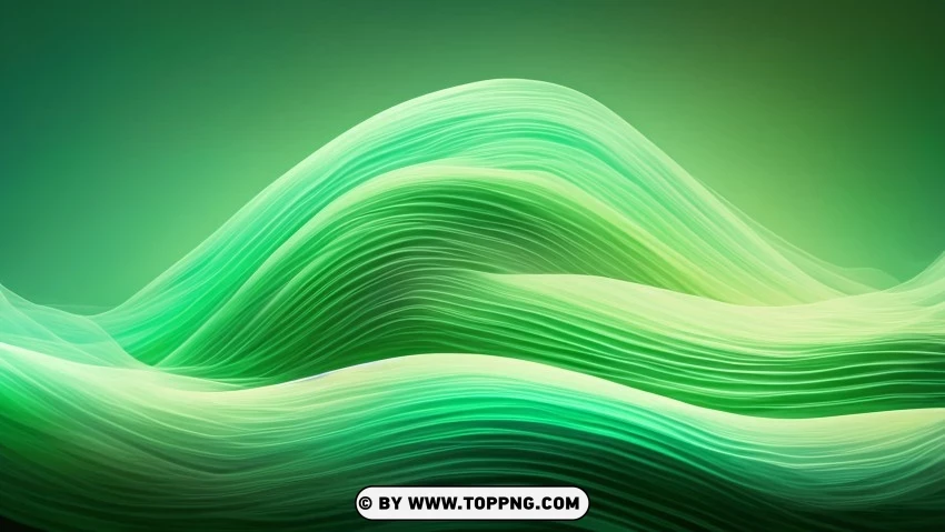Free download | HD PNG green wave vector background template - Image ID