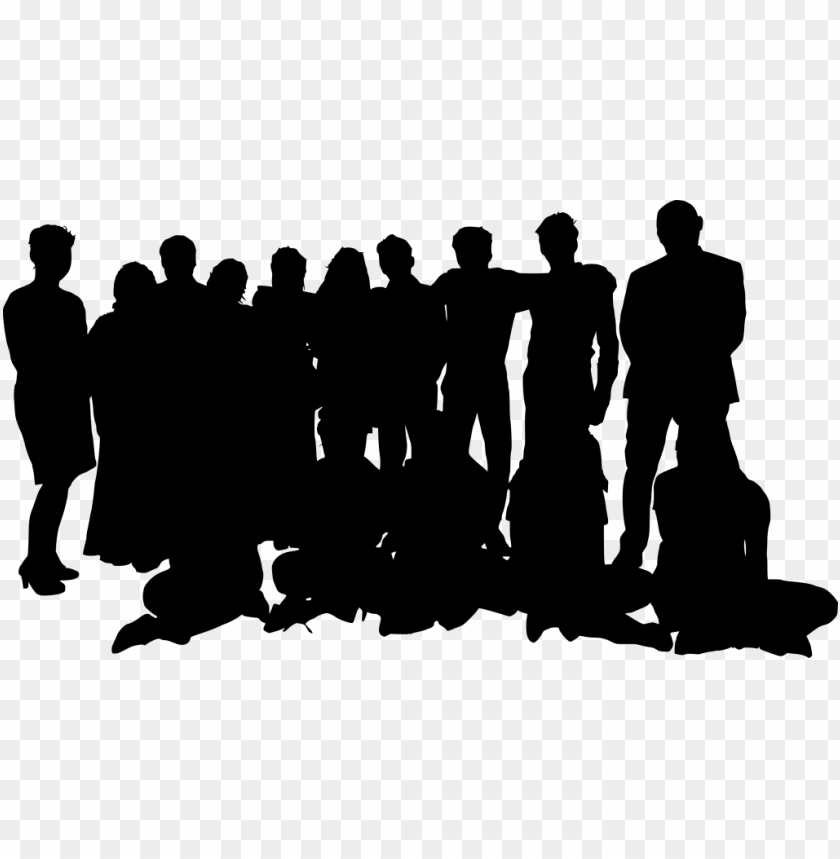 Free download | HD PNG Transparent group photo posing silhouette PNG ...