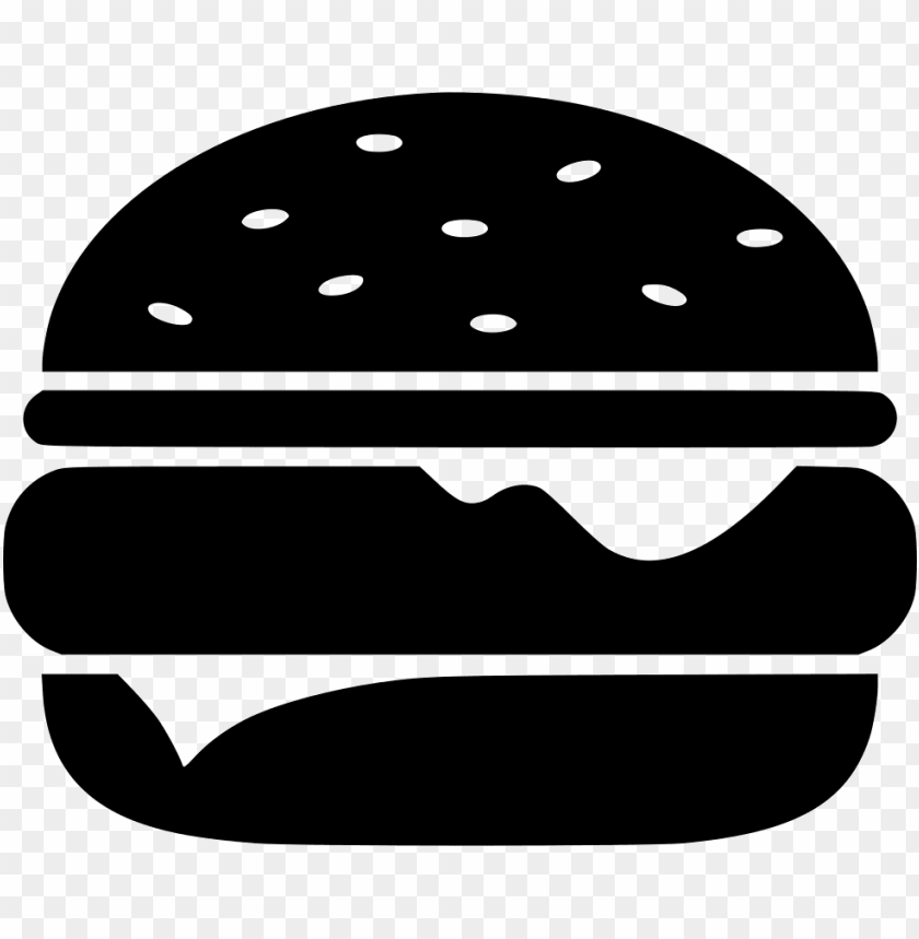 Download Download hamburger comments - burger silhouette png - Free ...