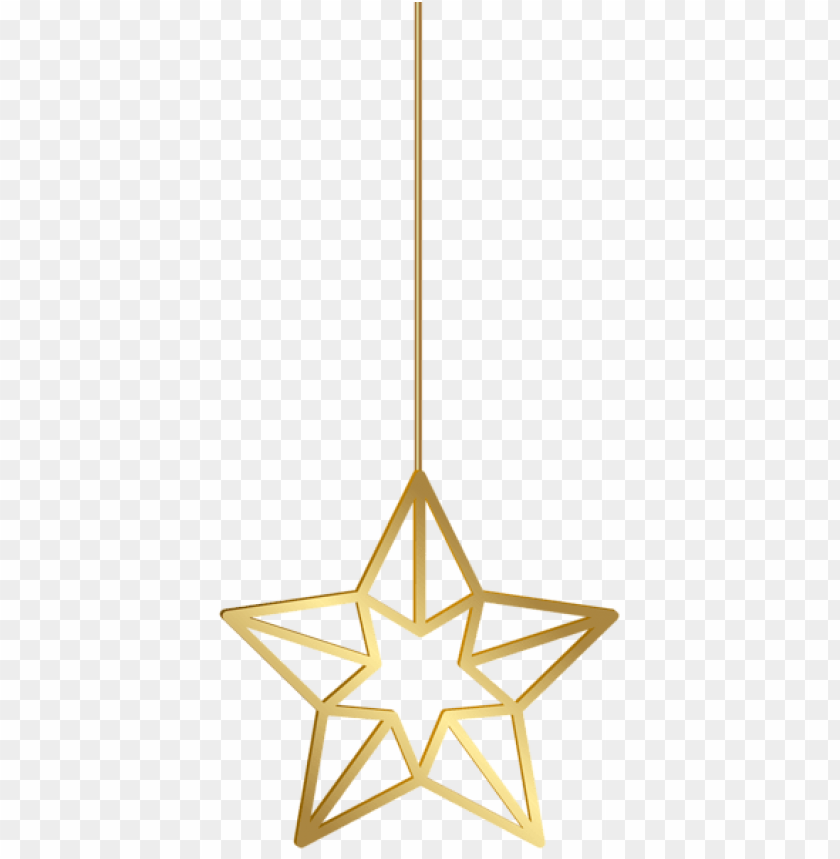 Download hanging star gold png - Free PNG Images | TOPpng