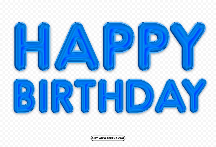 Free download | HD PNG happy birthday png balloon blue clipart - Image