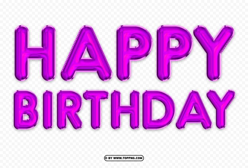 Happy Birthday Purple Png Balloon Image cutout PNG & clipart images ...