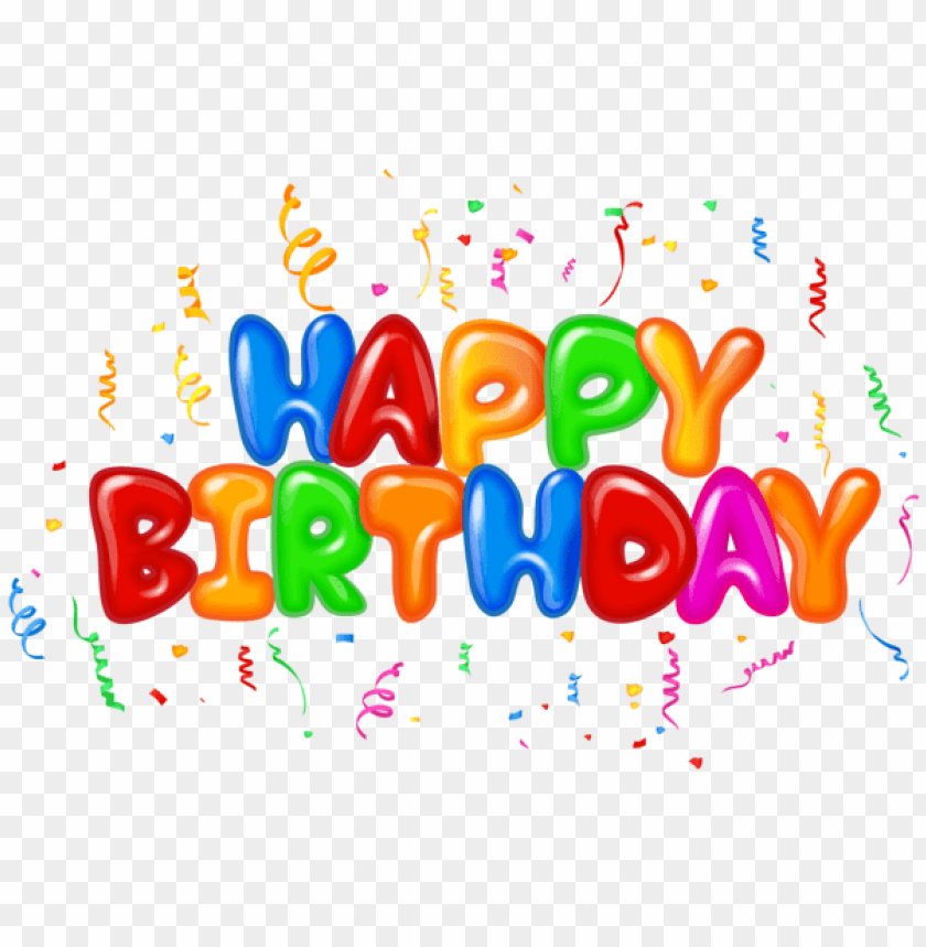 download happy birthday text decor png images background toppng toppng