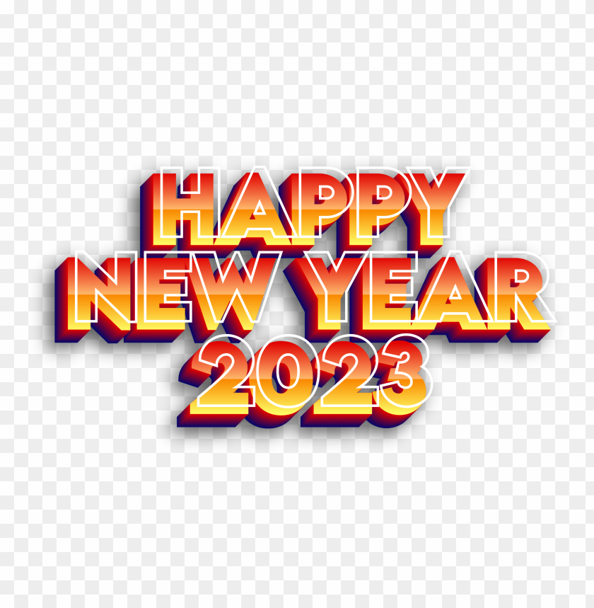 Free download | HD PNG happy new year 2023 png red yellow fire effect ...