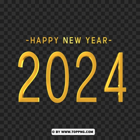 Free download | HD PNG happy new year 2024 gold png transparent images ...