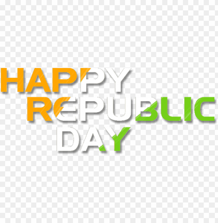 Happy Republic Day Text Png Image With Transparent Background Toppng