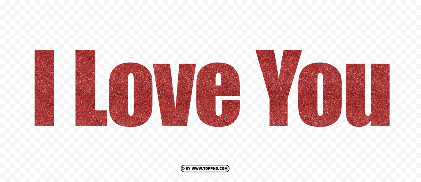 Free download | HD PNG hd red glitter i love you text png | TOPpng