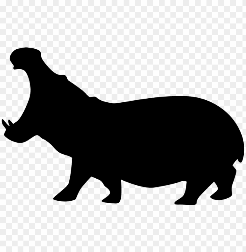 Free download | HD PNG Transparent hippopotamus silhouette PNG Image ...