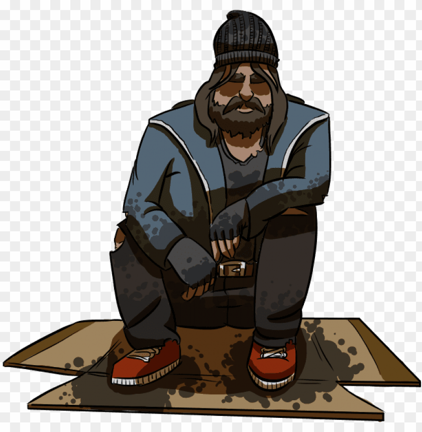 Cartoon On Net Cartoon Homeless Person Png