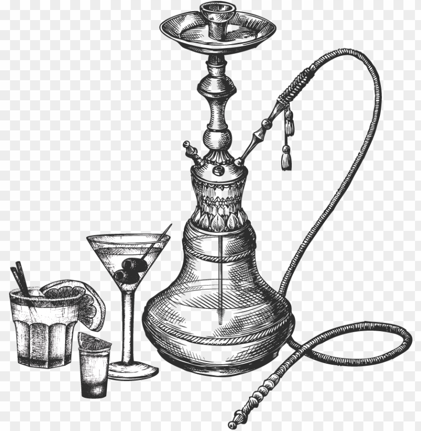 Free download HD PNG hookah bar hookah sketch PNG transparent with