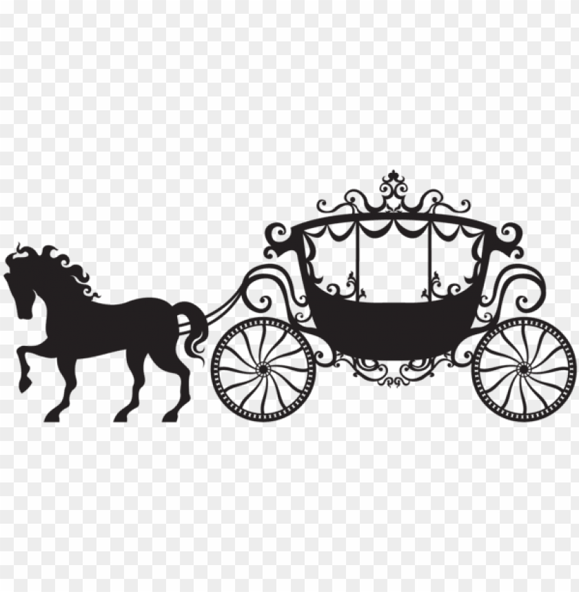 Free download HD PNG horse and carriage clipart carriage silhouette